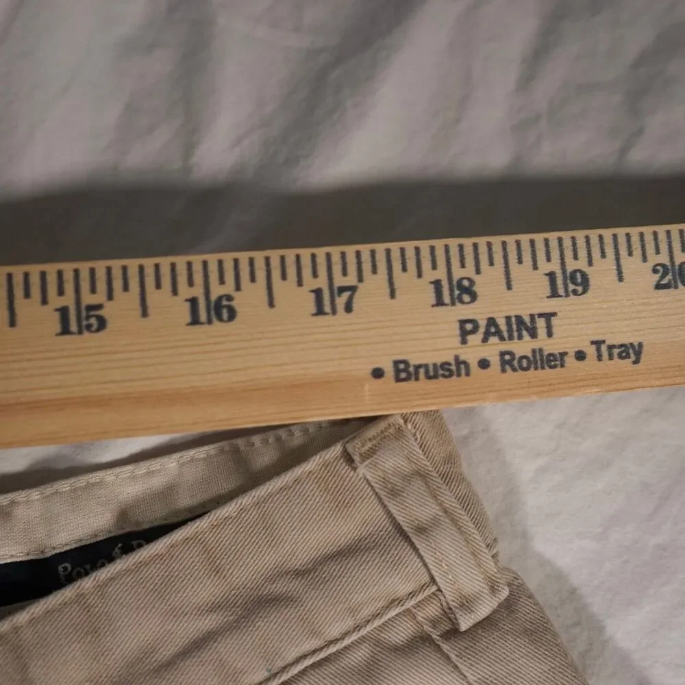 Vintage Polo Ralph Lauren Tyler Shorts Tan Beige Chino 38